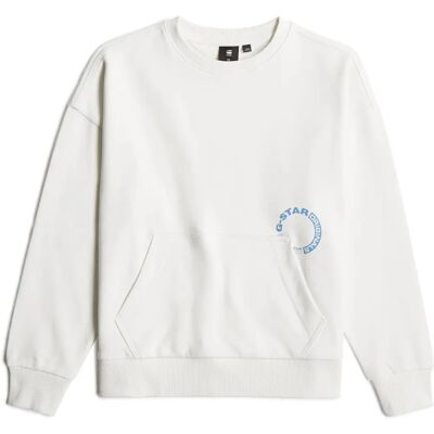 G-Star RAW Pull enfant blanc - Coupe ample - Filles 158 - Pull G-Star RAW Pull enfant blanc - Coupe ample - Filles 158 - Pull