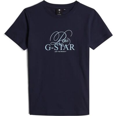 T-Shirt Enfant G-Star RAW Regular - Bleu foncé - filles 116 T-Shirt Enfant G-Star RAW Regular - Bleu foncé - filles 116