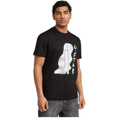 T-shirt Hair Illustration de G-Star RAW - Noir - Homme XXL T-shirt Hair Illustration de G-Star RAW - Noir - Homme XXL