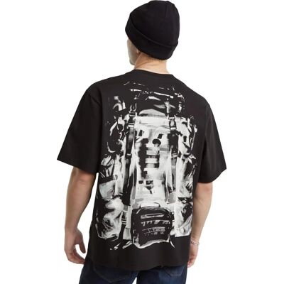 G-Star D25077-C784-6484 Camiseta Negra de Algodón Orgánico Oversized - Camiseta G-Star D25077-C784-6484 Camiseta Negra de Algodón Orgánico Oversized - Camiseta