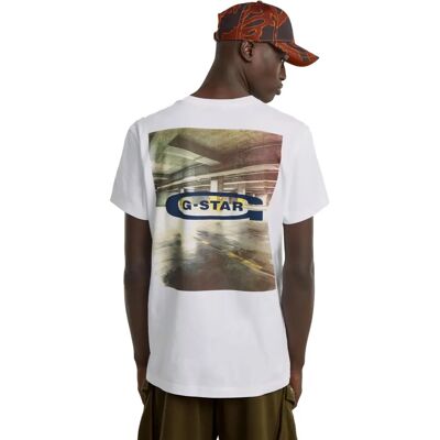 G-Star D25093-C784-G931 Ekologisk bomull foto utskrift T-shirt - T-shirt G-Star D25093-C784-G931 Ekologisk bomull foto utskrift T-shirt - T-shirt