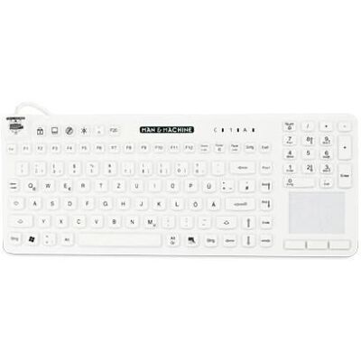 Man & Machine - ReallyCoolTouch - QWERTZ - Weiß - Tastatur Man & Machine - ReallyCoolTouch - QWERTZ - Weiß - Tastatur
