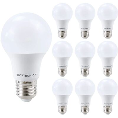 HOFTRONIC 10x E27 LED Glühbirne - 8,5W 806 Lumen - 6500K Tageslichtweiß - Großer Sockel - Ersetzt 60W HOFTRONIC 10x E27 LED Glühbirne - 8,5W 806 Lumen - 6500K Tageslichtweiß - Großer Sockel - Ersetzt 60W