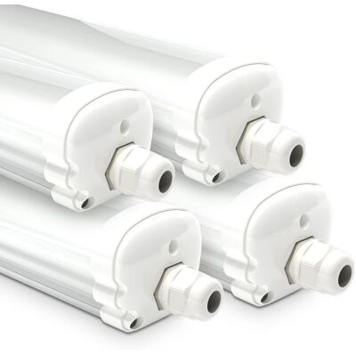 HOFTRONIC LED Verlichting - 150cm, IP65 Waterdicht, 48W, Daglicht wit - Serie IK07 HOFTRONIC LED Verlichting - 150cm, IP65 Waterdicht, 48W, Daglicht wit - Serie IK07