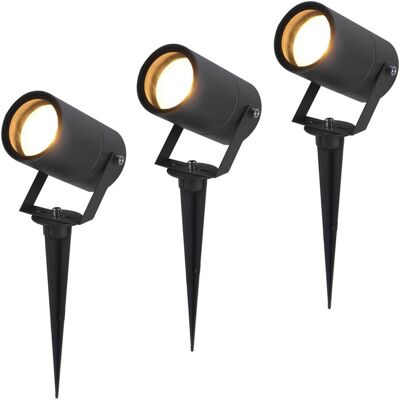 HOFTRONIC Zwart Spikey LED Tuinspot Set - IP65 - Grondspies HOFTRONIC Zwart Spikey LED Tuinspot Set - IP65 - Grondspies