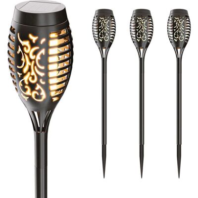 HOFTRONIC Avon Fire LED Zonne-Lantaarn - Tuinfakkel - 4 stuks HOFTRONIC Avon Fire LED Zonne-Lantaarn - Tuinfakkel - 4 stuks
