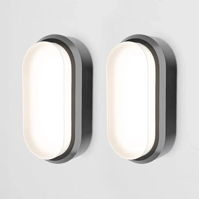 HOFTRONIC Schwarze C-Serie LED-Deckenleuchte - IP54 18W HOFTRONIC Schwarze C-Serie LED-Deckenleuchte - IP54 18W