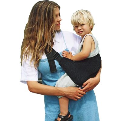 Porta-bebè Wildride - Taglia Unica - Nero - Leggero ed Ergonomico Porta-bebè Wildride - Taglia Unica - Nero - Leggero ed Ergonomico