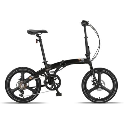 Pacto - Two - Opvouwbare Fiets - Zwart/Oranje Pacto - Two - Opvouwbare Fiets - Zwart/Oranje