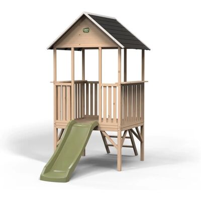 EXIT Panorama 300 Wooden Playhouse with Slide - Playhouse EXIT Panorama 300 Wooden Playhouse with Slide - Playhouse