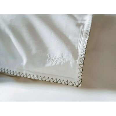 Kayori Niki Sängtoppasetti - 2 delar, Vit - Egyptisk Bomull Percale - 150x210 Kayori Niki Sängtoppasetti - 2 delar, Vit - Egyptisk Bomull Percale - 150x210