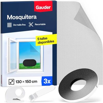 Gauder - Moustiquaire Fenêtre - Noir - 130x150 cm - Moustiquaire Fenêtre - Publicité Gauder - Moustiquaire Fenêtre - Noir - 130x150 cm - Moustiquaire Fenêtre - Publicité