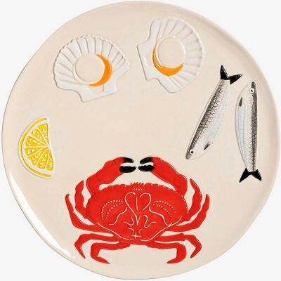 &Klevering De la mer Serveringsfad - Beige &Klevering De la mer Serveringsfad - Beige