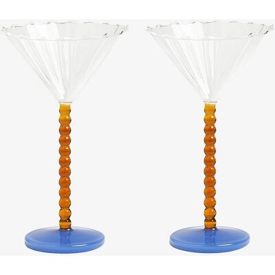 K Amsterdam Borosilikat Cocktailglass - Sett med 2 - Flerfarget K Amsterdam Borosilikat Cocktailglass - Sett med 2 - Flerfarget