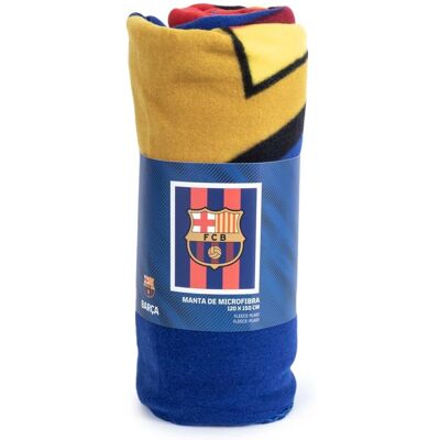 Folia polarowa FC Barcelona w paski - Tkanina Folia polarowa FC Barcelona w paski - Tkanina