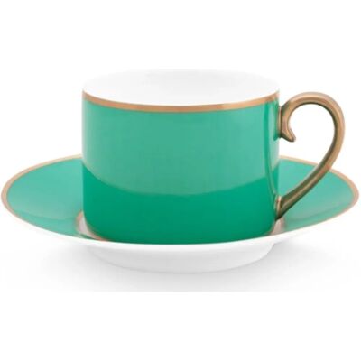 Gobelet et sous-tasse Pip Chique en porcelaine - 220ml - Publicité Gobelet et sous-tasse Pip Chique en porcelaine - 220ml - Publicité