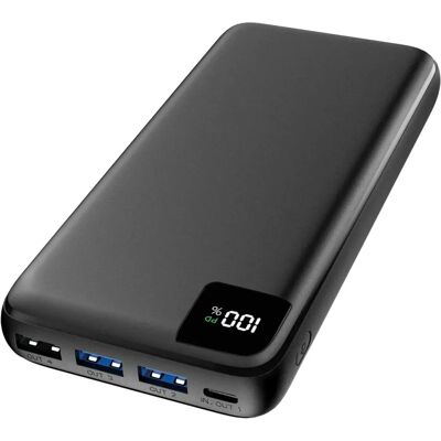 Powerbank Strex - 27.000 mAh - Chargeur Rapide - USB-A/USB-C - LED - Universel - Publicité Powerbank Strex - 27.000 mAh - Chargeur Rapide - USB-A/USB-C - LED - Universel - Publicité
