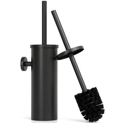 Strex Avalo Toiletborstel met Houder - Wandmontage - RVS Zwart Strex Avalo Toiletborstel met Houder - Wandmontage - RVS Zwart