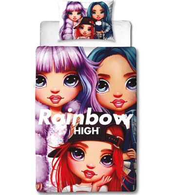 Rainbow High Oranje Dekbedovertrek - 140x200cm - Polyester Rainbow High Oranje Dekbedovertrek - 140x200cm - Polyester