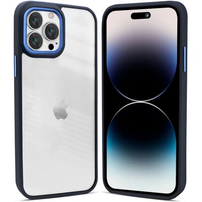 Coverzs - iPhone 14 Pro Max - Blauw - Mat - Hoesje Coverzs - iPhone 14 Pro Max - Blauw - Mat - Hoesje