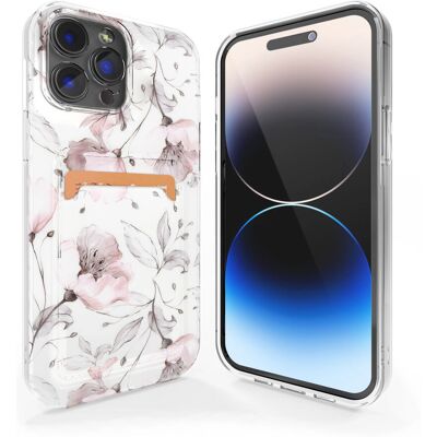 ShieldCase - iPhone 13 Pro - Vintage Bloem - Telefoonhoesje ShieldCase - iPhone 13 Pro - Vintage Bloem - Telefoonhoesje