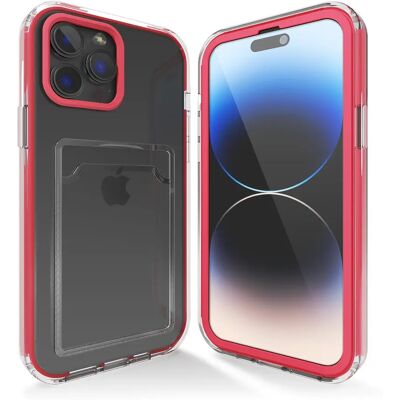 ShieldCase - iPhone 11 Pro - Knallroze - Kaart houder - Case ShieldCase - iPhone 11 Pro - Knallroze - Kaart houder - Case
