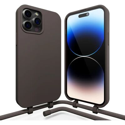 Coverzs - iPhone 14 Pro Max - Koffiezwart Coverzs - iPhone 14 Pro Max - Koffiezwart