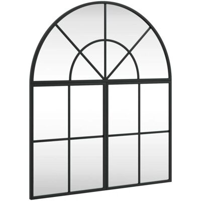 Vidaxl Czarny Żelazny Lustro Ścienne 60x70cm - Lustro na Ścianę Vidaxl Czarny Żelazny Lustro Ścienne 60x70cm - Lustro na Ścianę