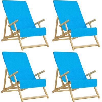 vidaXL 4 stuks turquoise strandhanddoeken - Strandhanddoeken vidaXL 4 stuks turquoise strandhanddoeken - Strandhanddoeken