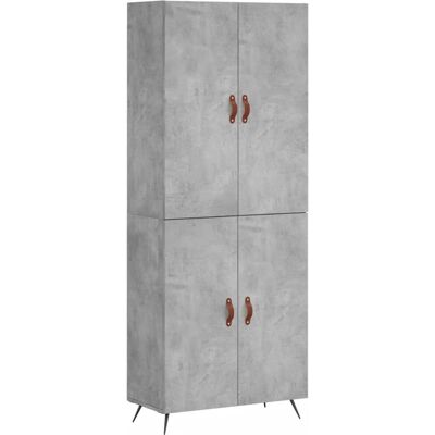 vidaXL Highboard Beton Grau 69,5x34x180 cm - Sideboard vidaXL Highboard Beton Grau 69,5x34x180 cm - Sideboard