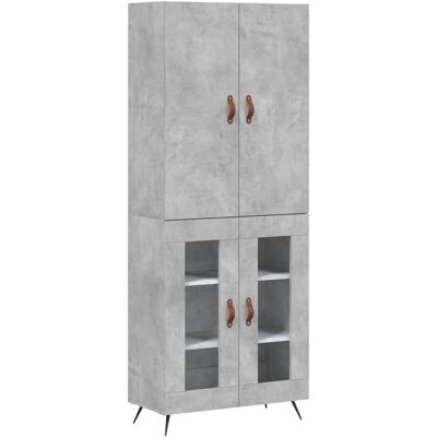 vidaXL Highboard Beton Grau 69,5x34x180 cm - Wohnzimmer Sideboard vidaXL Highboard Beton Grau 69,5x34x180 cm - Wohnzimmer Sideboard