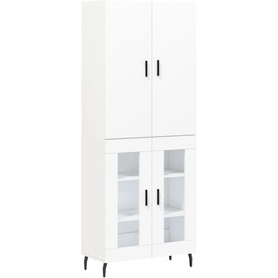 vidaXL Weiß Hochschrank Sideboard Wohnzimmermöbel vidaXL Weiß Hochschrank Sideboard Wohnzimmermöbel