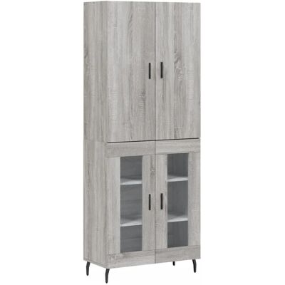 vidaXL Korkeahylly Grey Sonoma 69,5x34x180 cm - Lipasto vidaXL Korkeahylly Grey Sonoma 69,5x34x180 cm - Lipasto