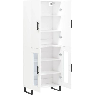 vidaXL 69,5x34x180 cm Weiß Highboard Aufbewahrungsschrank vidaXL 69,5x34x180 cm Weiß Highboard Aufbewahrungsschrank