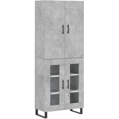 vidaXL Highboard Beton Grau 69,5x34x180 cm - Sideboard vidaXL Highboard Beton Grau 69,5x34x180 cm - Sideboard