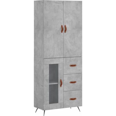 vidaXL Wohnzimmer-Sideboard - Beton Grau - Stauraum vidaXL Wohnzimmer-Sideboard - Beton Grau - Stauraum