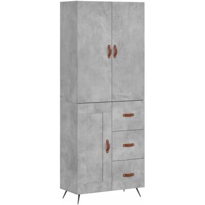 vidaXL Hochboard Beton Grau 69,5x34x180 cm Holzwerkstoff - Sideboard vidaXL Hochboard Beton Grau 69,5x34x180 cm Holzwerkstoff - Sideboard