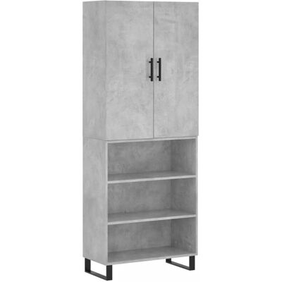 vidaXL Hochboard Beton Grau 69,5x34x180 cm - Sideboard vidaXL Hochboard Beton Grau 69,5x34x180 cm - Sideboard