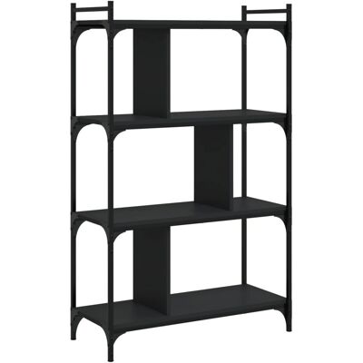vidaXL 833935 Schwarze 4-Etagen-Bücherschrank - Buchregal vidaXL 833935 Schwarze 4-Etagen-Bücherschrank - Buchregal