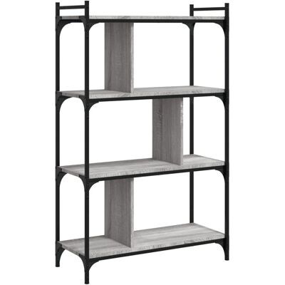 vidaXL Boekenkast Grijs Sonoma 6 Laags 76x32x192 cm - Boekenkast vidaXL Boekenkast Grijs Sonoma 6 Laags 76x32x192 cm - Boekenkast