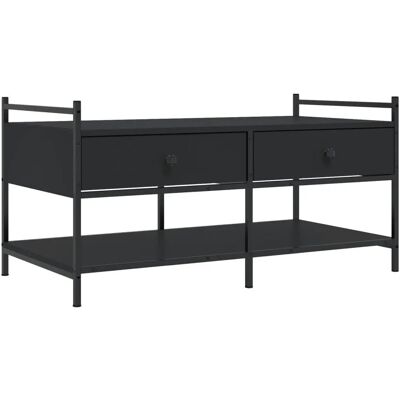 vidaXL 833960 Schwarzer Engineered Wood Couchtisch - Couchtisch vidaXL 833960 Schwarzer Engineered Wood Couchtisch - Couchtisch