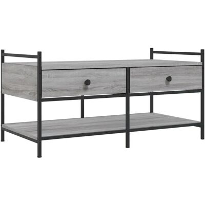 vidaXL 833963 Graues Sonoma Couchtisch - Couchtisch vidaXL 833963 Graues Sonoma Couchtisch - Couchtisch
