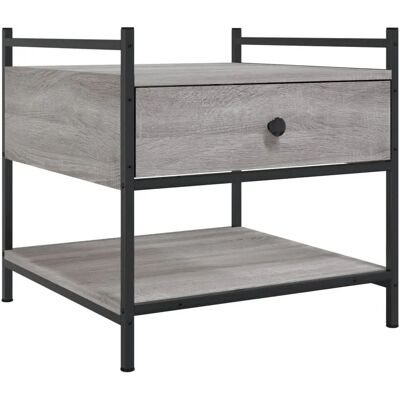 vidaXL Couchtisch Grau Sonoma 50x50x50 cm Engineered Wood - Couchtisch vidaXL Couchtisch Grau Sonoma 50x50x50 cm Engineered Wood - Couchtisch