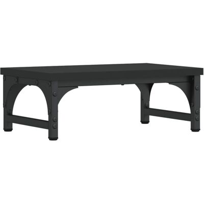 vidaXL Monitor Stand Black 37x23x14 cm Engineered Wood - Monitor Stand vidaXL Monitor Stand Black 37x23x14 cm Engineered Wood - Monitor Stand