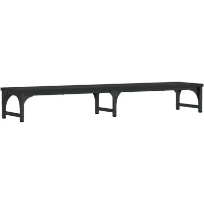 Soporte de monitor vidaXL negro 105x23x15,5 cm Madera de ingeniería - Soporte de monitor Soporte de monitor vidaXL negro 105x23x15,5 cm Madera de ingeniería - Soporte de monitor