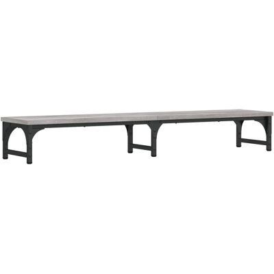 vidaXL Grijze Sonoma Monitorstand 105x23x15,5 cm - Monitorstand vidaXL Grijze Sonoma Monitorstand 105x23x15,5 cm - Monitorstand