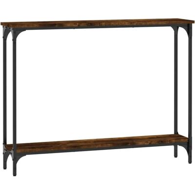 vidaXL Konsole Tisch Rauch Eiche 100x22.5x75 cm Holz - Konsole Tisch vidaXL Konsole Tisch Rauch Eiche 100x22.5x75 cm Holz - Konsole Tisch