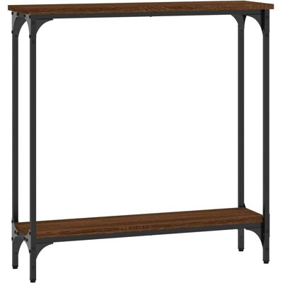 vidaXL Table Console Chêne Marron 75x22.5x75 cm Bois Technique - Table Console - Publicité vidaXL Table Console Chêne Marron 75x22.5x75 cm Bois Technique - Table Console - Publicité