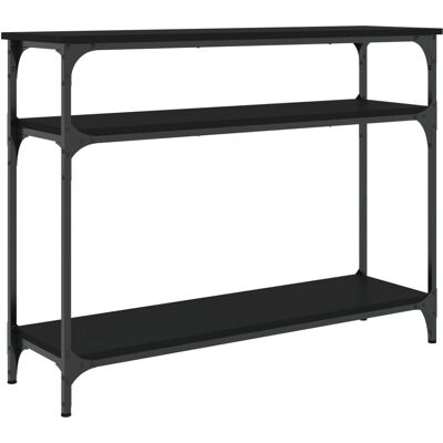 vidaXL Schwarze 100x29x75cm Konsoletisch - Beistelltisch für Flur vidaXL Schwarze 100x29x75cm Konsoletisch - Beistelltisch für Flur