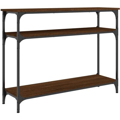 vidaXL Konsole Tisch Braun Eiche 100x29x75 cm Verbundholz - Beistelltisch vidaXL Konsole Tisch Braun Eiche 100x29x75 cm Verbundholz - Beistelltisch